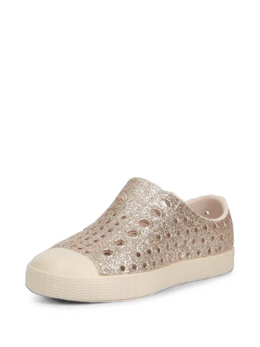 Native Jefferson glitter-effect sneakers - Tons neutres Native Jefferson glitter-effect sneakers - Tons neutres