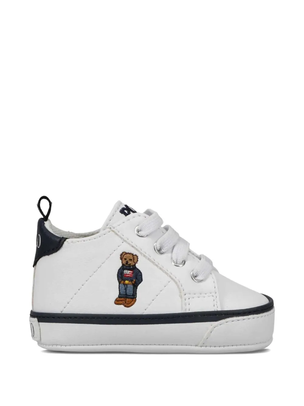 POLO RALPH LAUREN KIDS Sneakers met geborduurd detail Wit