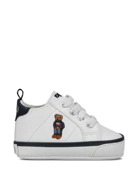 POLO RALPH LAUREN KIDS tenis con detalle bordado