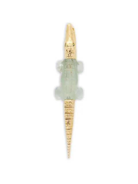 Bibi van der Velden Alligator amethyst aarring