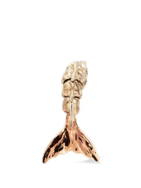 Bibi van der Velden Mini Mermaid Tail dual-tone stud
