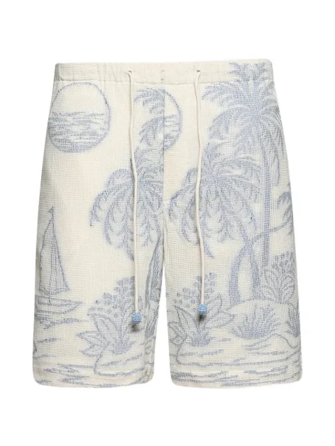 Baziszt Chand tropical-print shorts