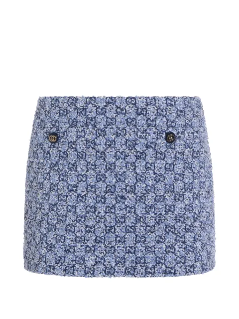 Gucci button patterned mini skirt
