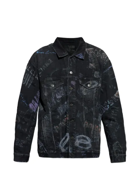 Balenciaga buttoned printed jacket
