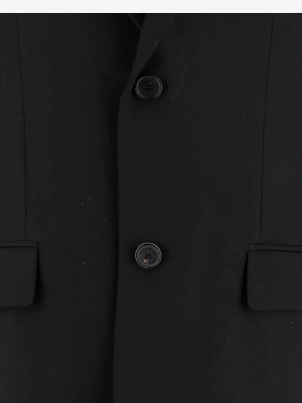  Balenciaga Button Jacket - Black 