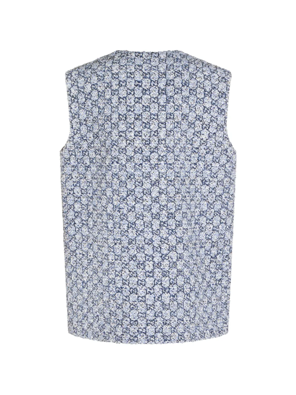  Gucci Button Patterned Vest - Blue 