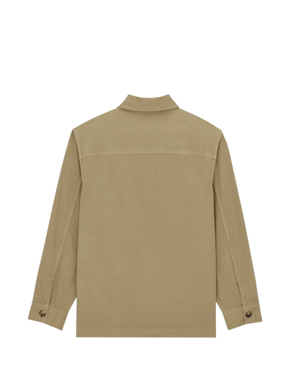  Saint Laurent Logo-embroidery Shirt Jacket - Neutrals 