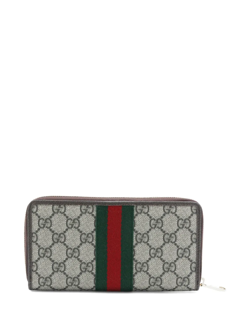  Gucci Ophidia Logo Web-stripe Wallet - Neutrals 