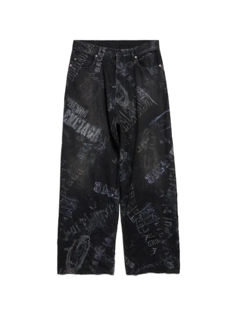 Balenciaga print cotton trousers