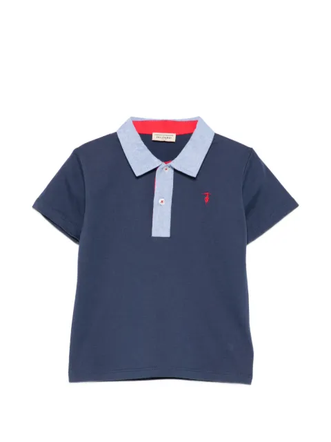 TRUSSARDI JUNIOR embroidered polo shirt