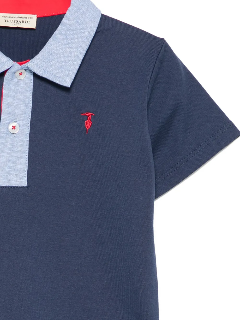 TRUSSARDI JUNIOR Poloshirt met borduurwerk Blauw