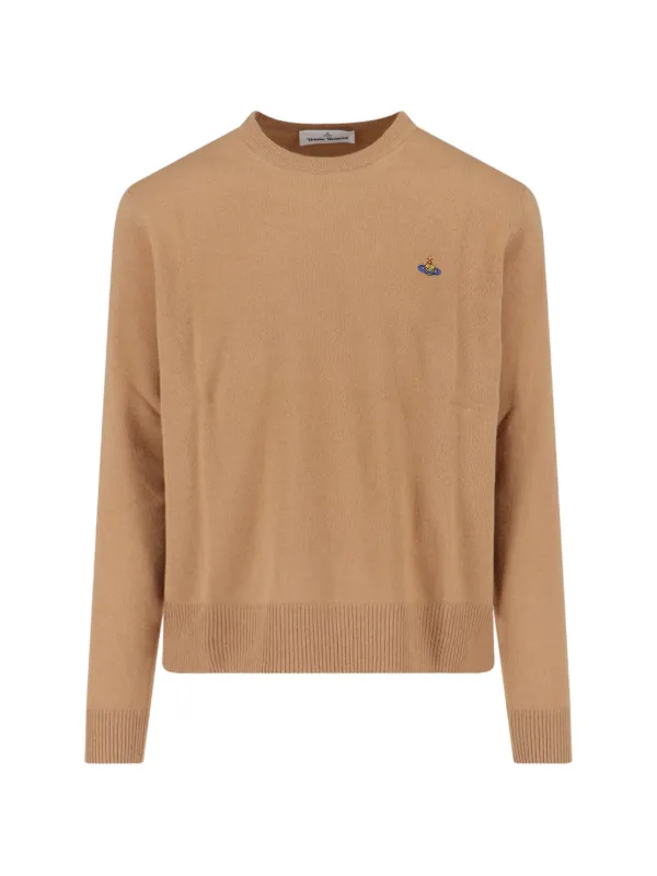 Vivienne Westwood Alex Logo Sweater in Brown