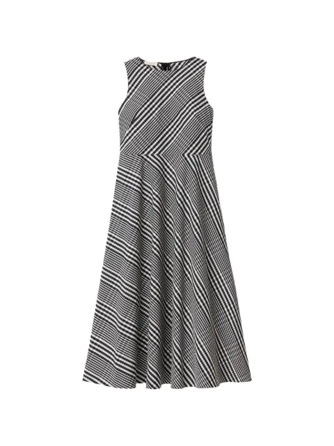 Lafayette 148 grid-plaid midi dress