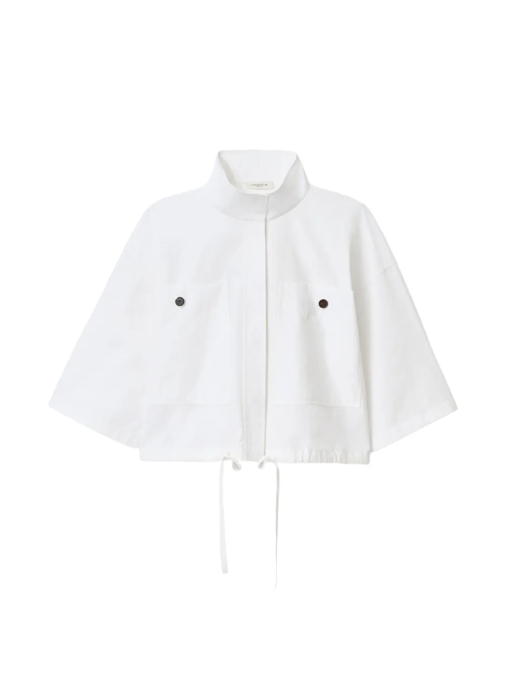 Lafayette 148 oversized short-sleeve shirt-jacket