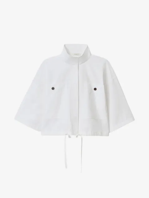 Lafayette 148 oversized short-sleeve shirt-jacket
