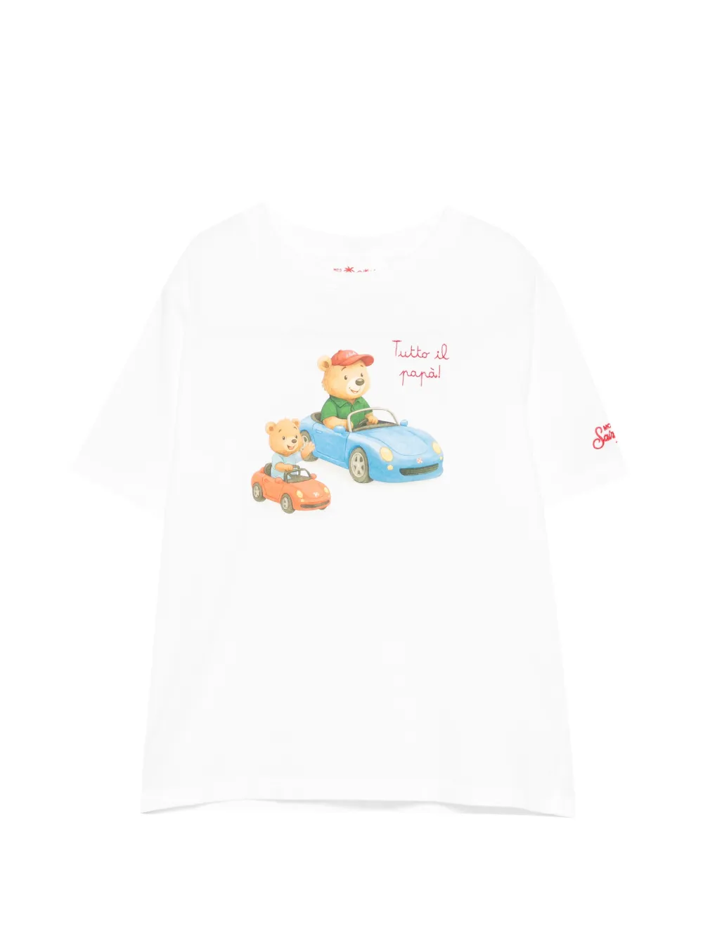 MC2 Saint Barth Kids Denver print-detail T-shirt - Weiß