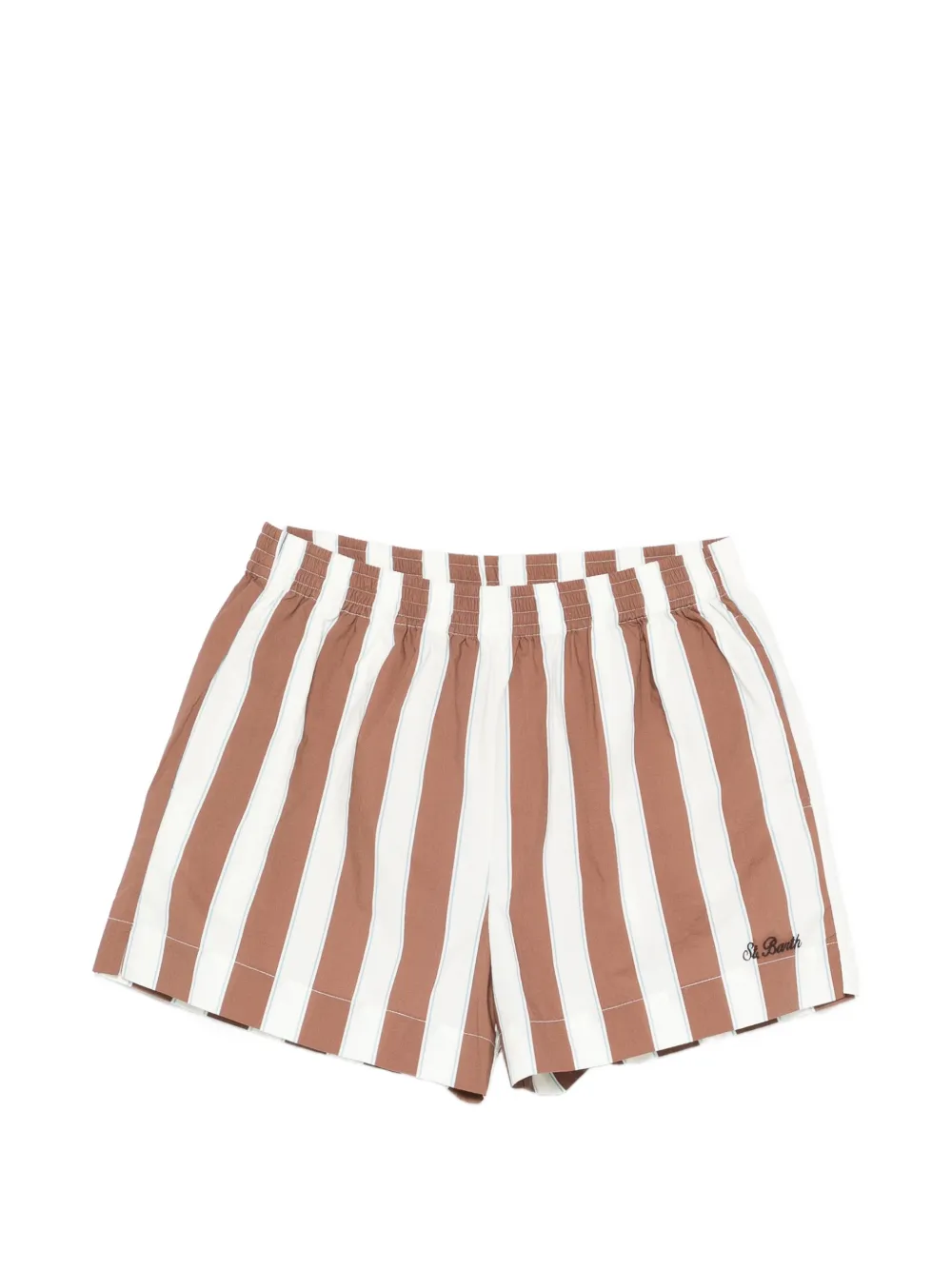 MC2 Saint Barth Meave gestreepte shorts Bruin