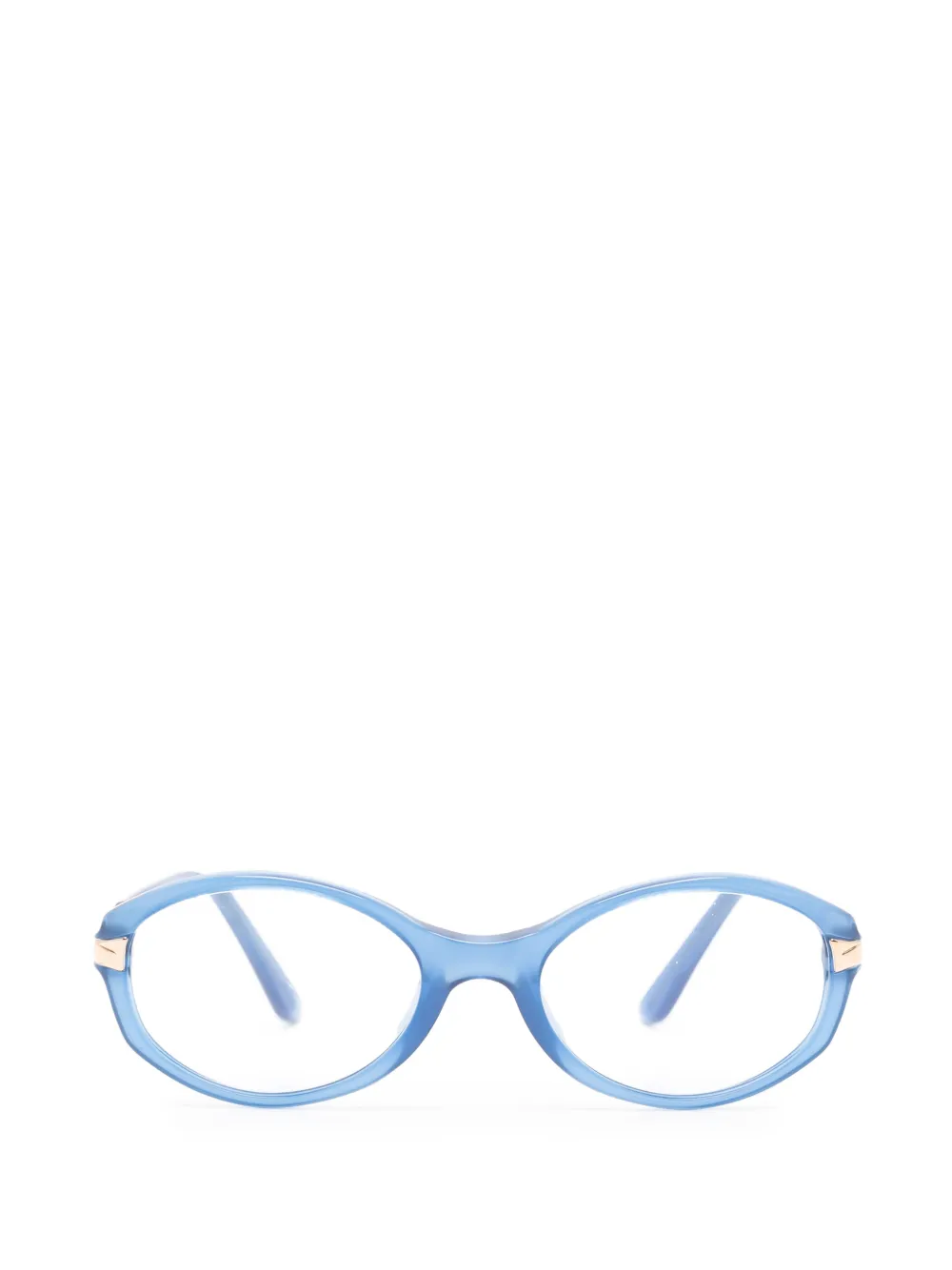 Saint Laurent Pre-Owned 2000s round-frame glasses - Blu