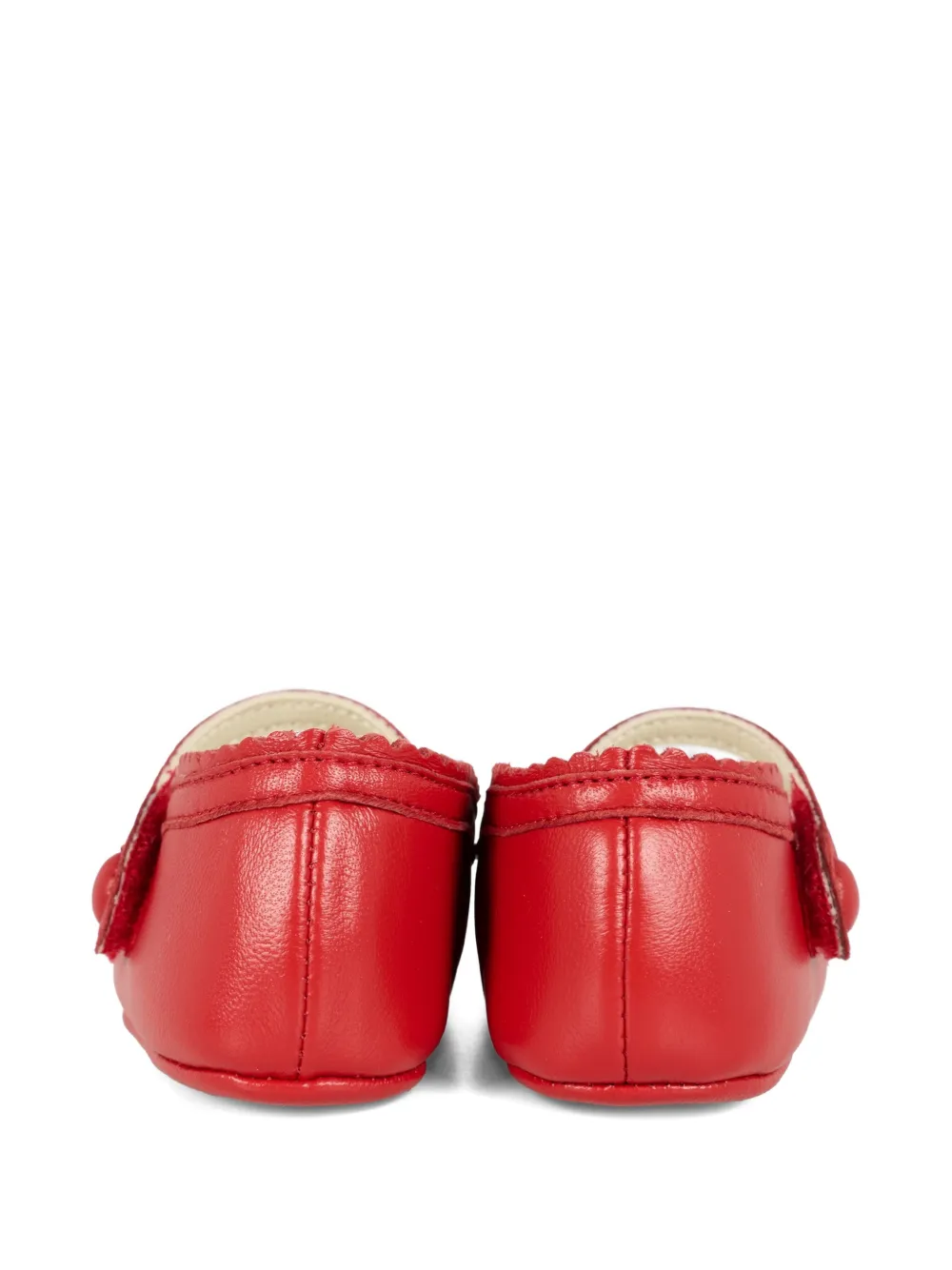 Gucci Kids Double G leather ballet flats Rood