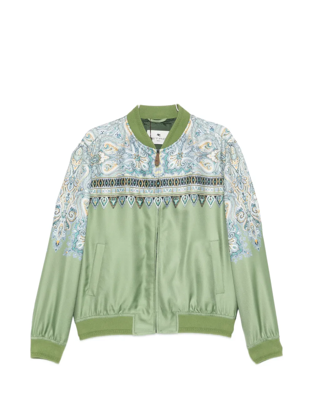 ETRO paisley-print bomber jacket - Verde