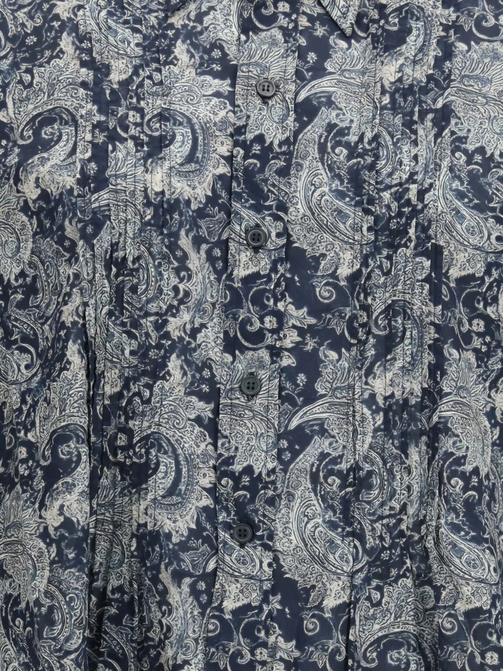 R13 Gesmockte blouse met paisley-print Blauw
