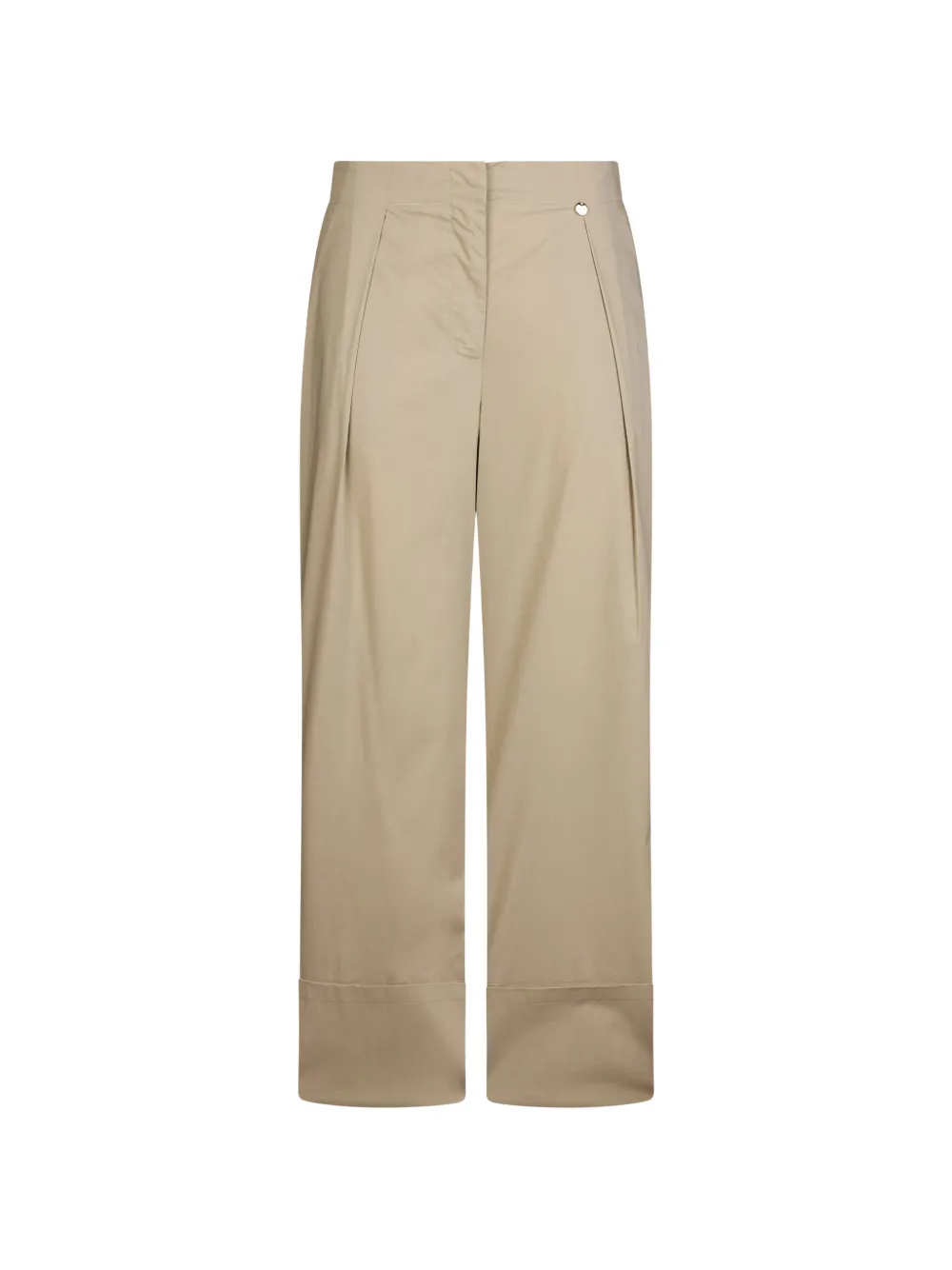 LIU JO logo-plaque flared trousers - Grigio