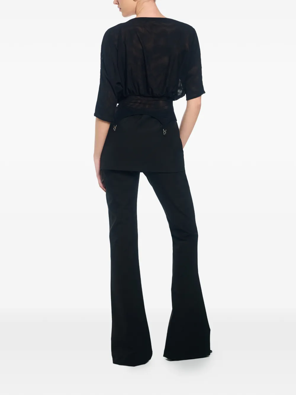 AXEL 113 Kendall off-shoulder top Zwart