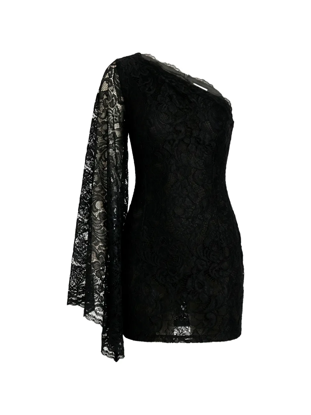 AXEL 113 Lilith one-shoulder mini dress - Nero