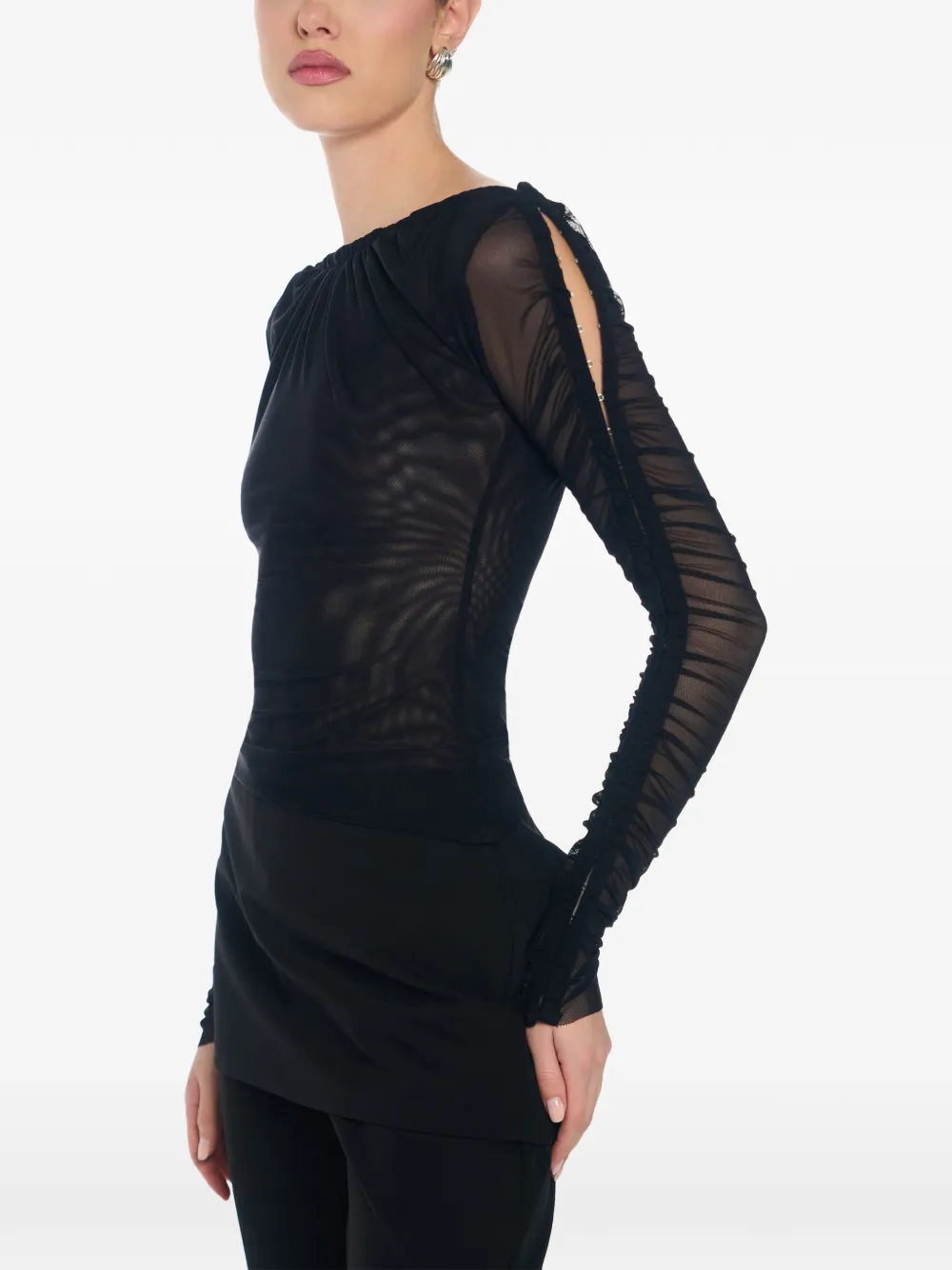 AXEL 113 Eve top met lange mouwen Zwart