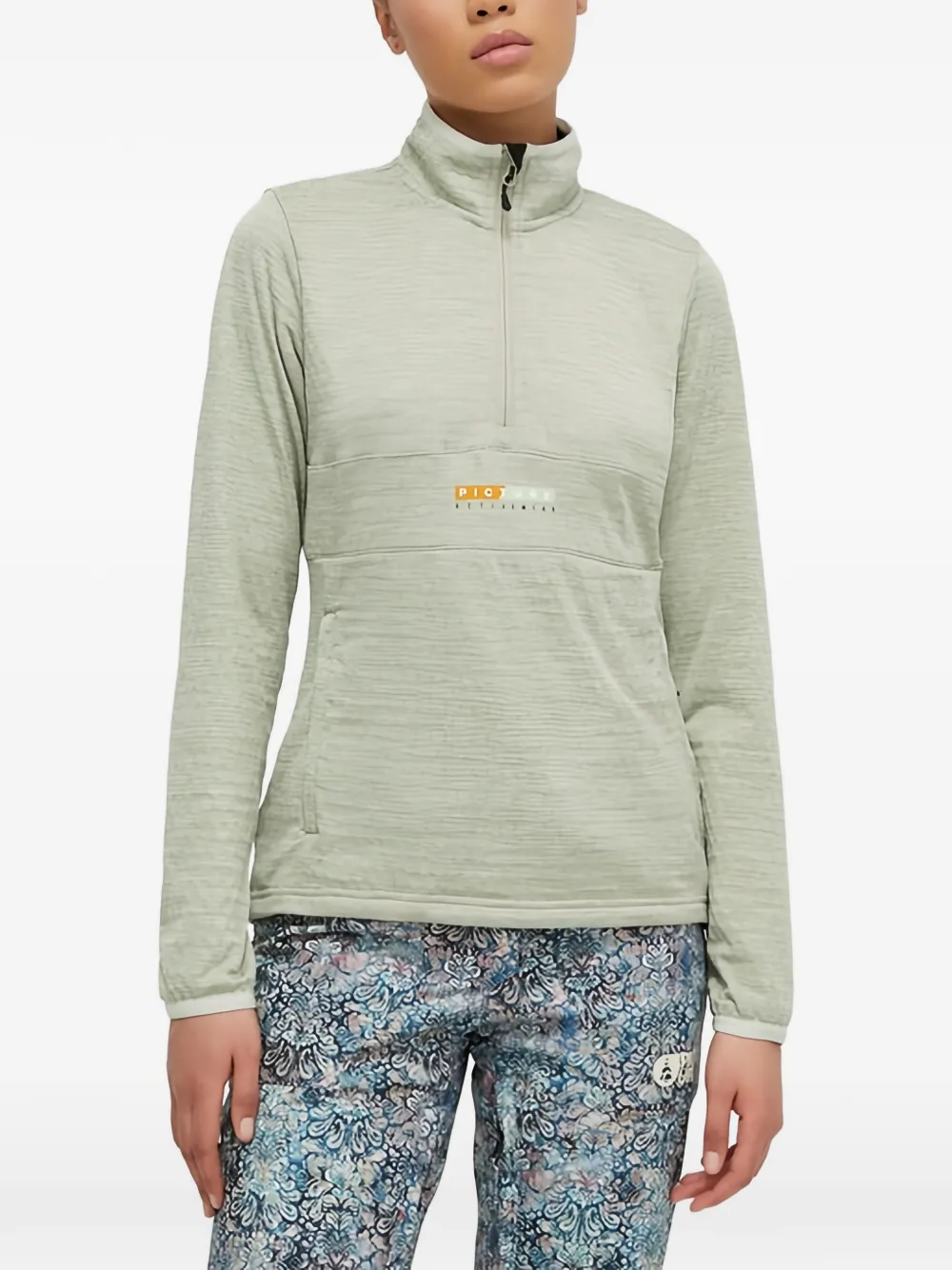 Picture 집업 탑 In Green