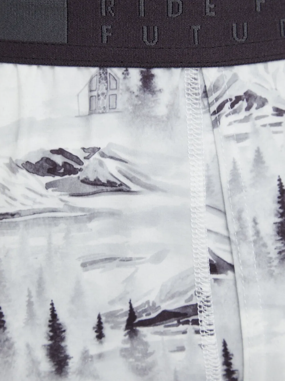 PICTURE Lhotse skibroek met landschaps-print Wit