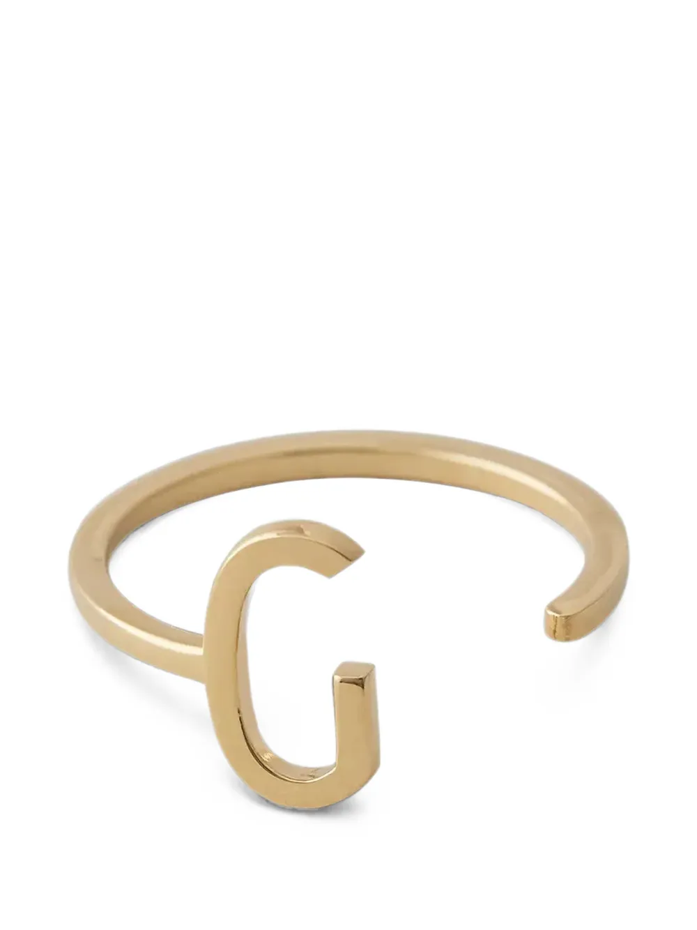 Design letters Anello con lettera G - Oro