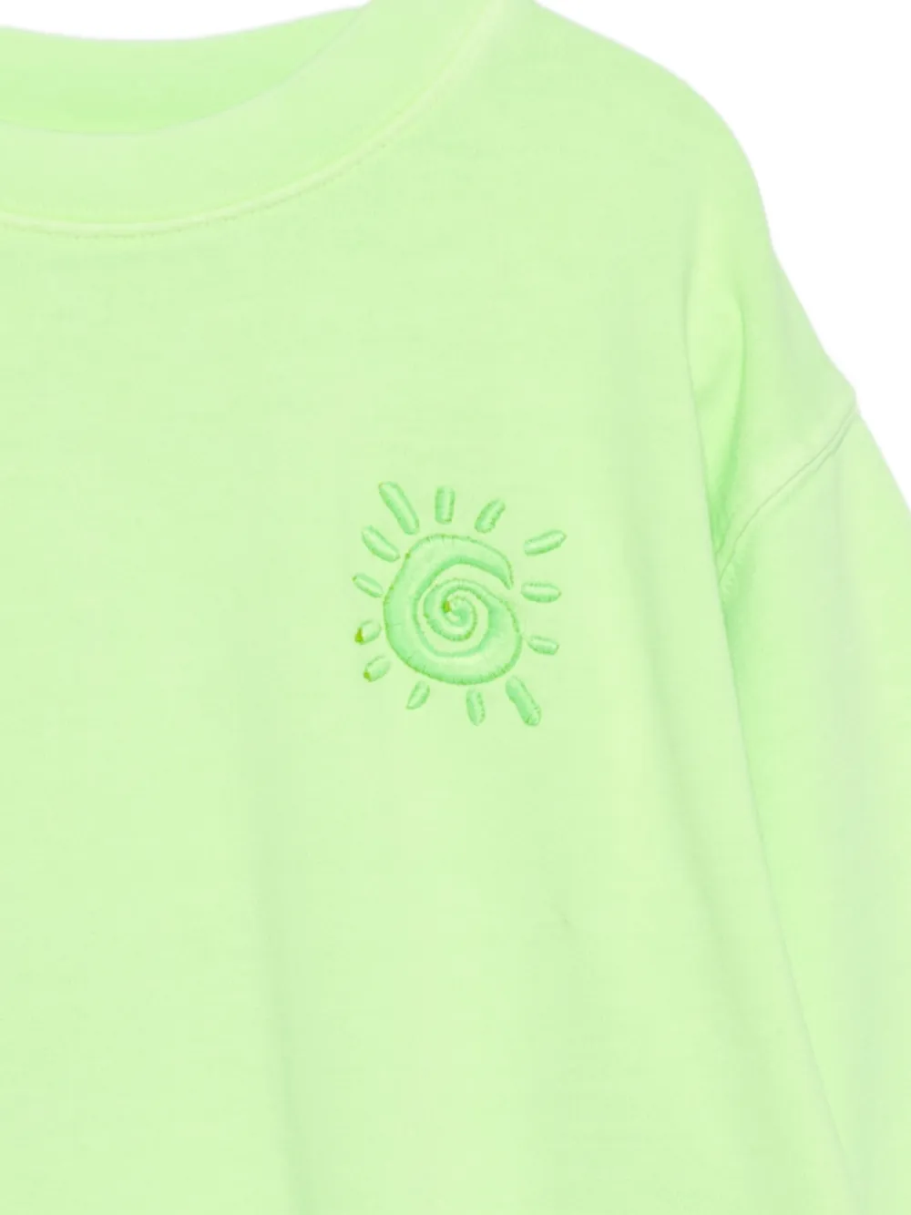  Molo Magni Sun-embroidered Sweatshirt - Green 