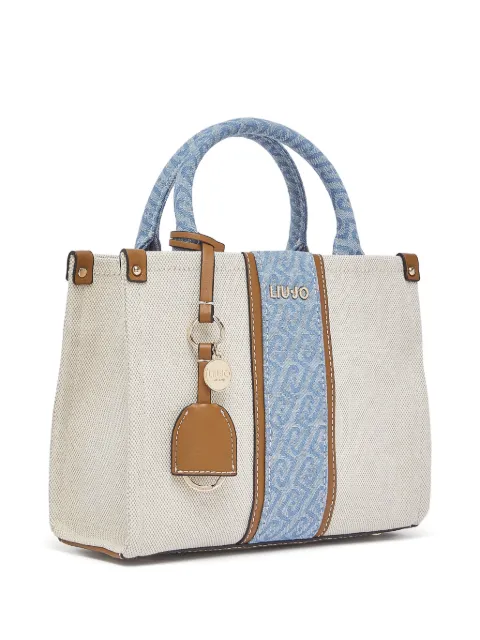 LIU JO tote pequeña con placa del logo