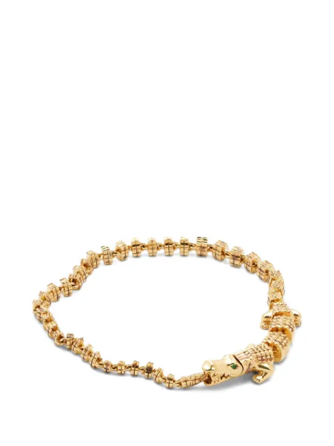 Bibi van der Velden Alligator Vertebrae tsavorite bracelet