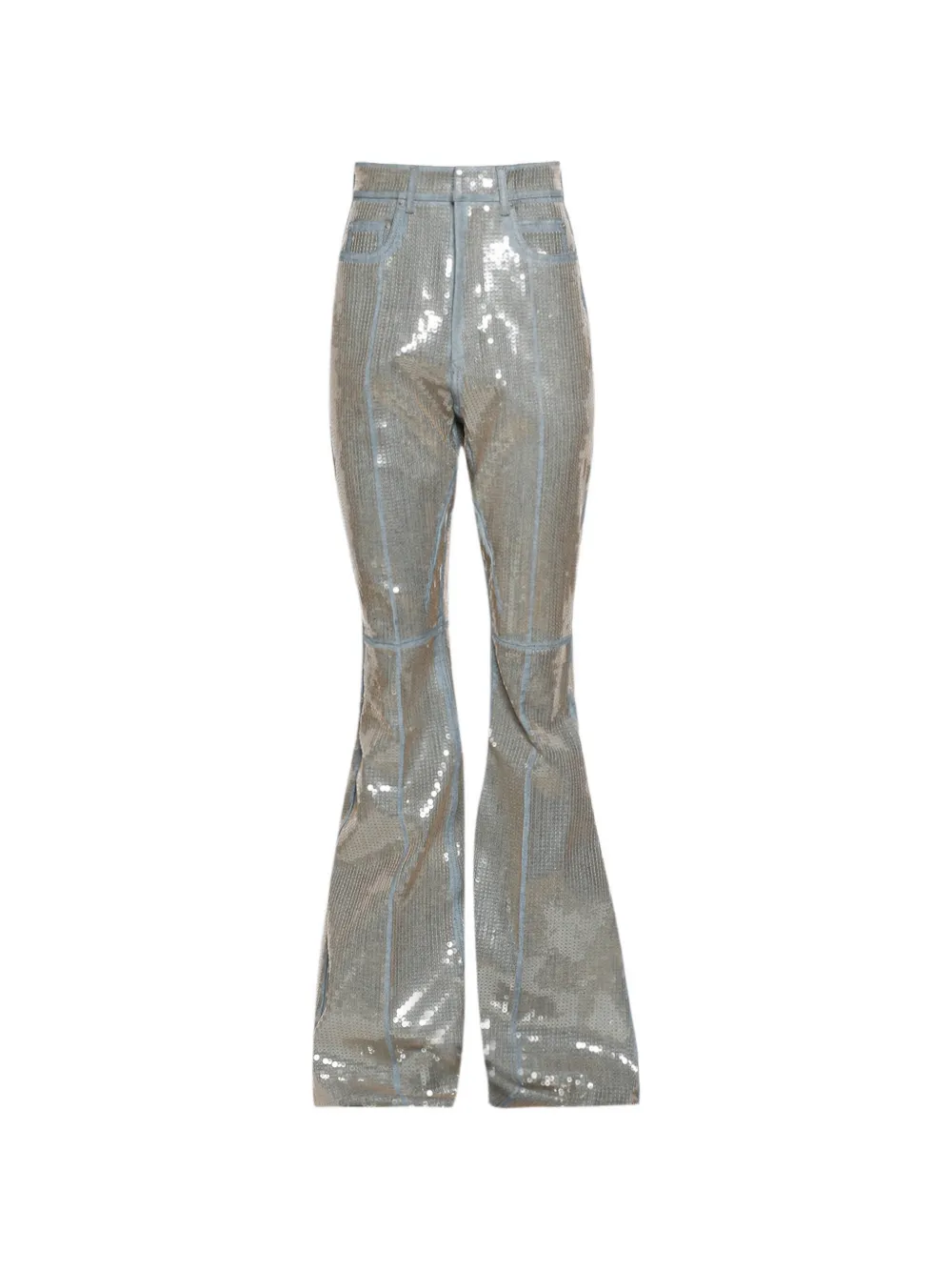 Rick Owens jean Bolan à coupe évasée - Argent