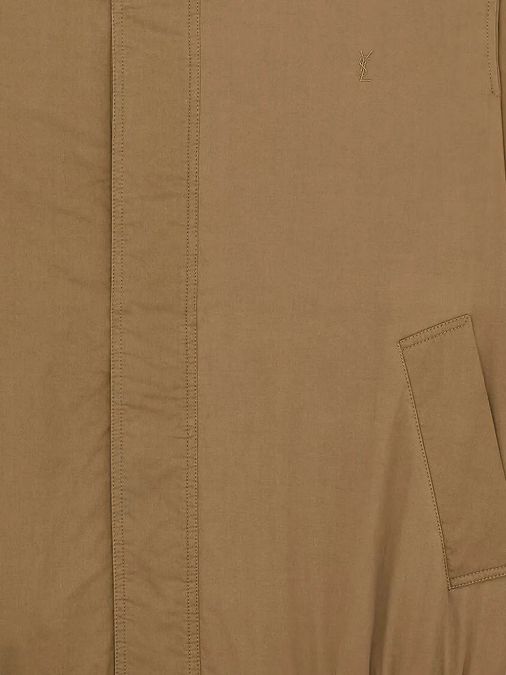  Saint Laurent Cassandre Taupe Button Jacket - Brown 