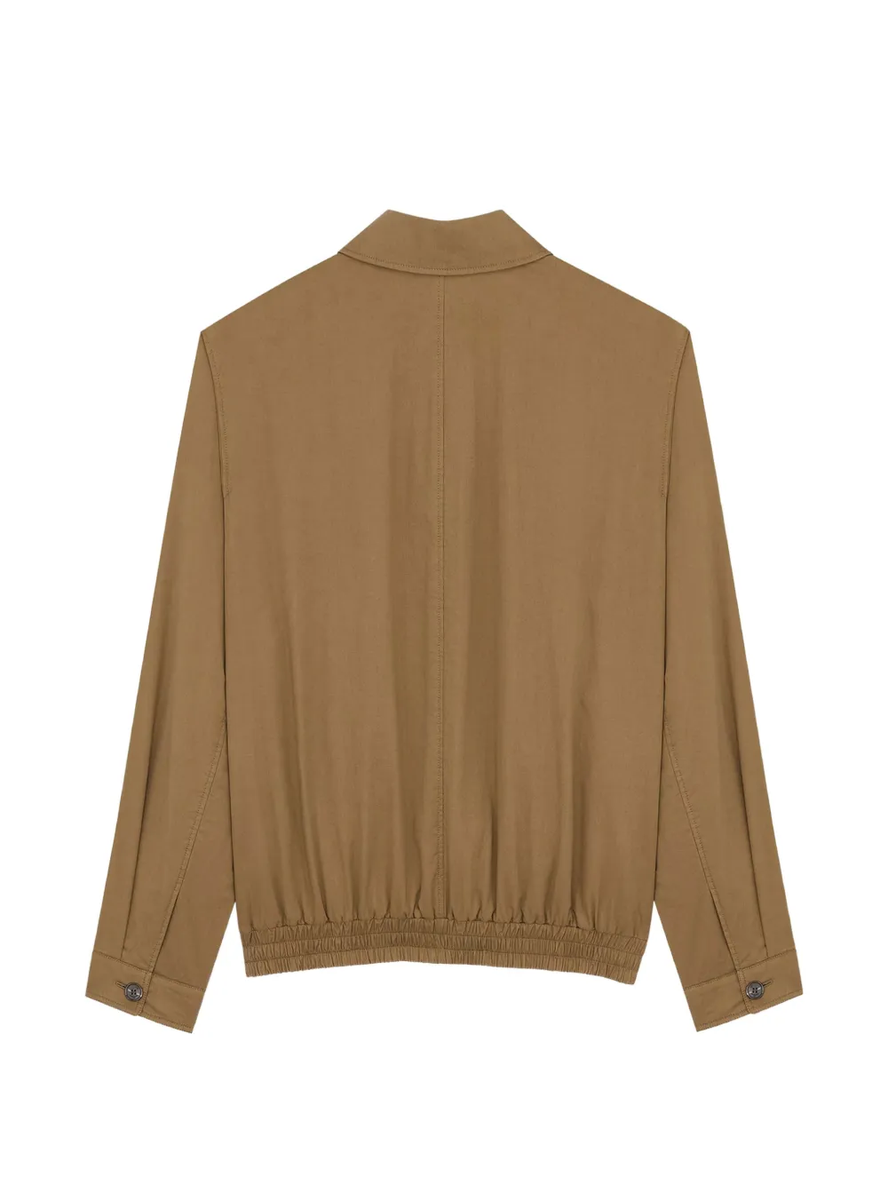  Saint Laurent Cassandre Taupe Button Jacket - Brown 