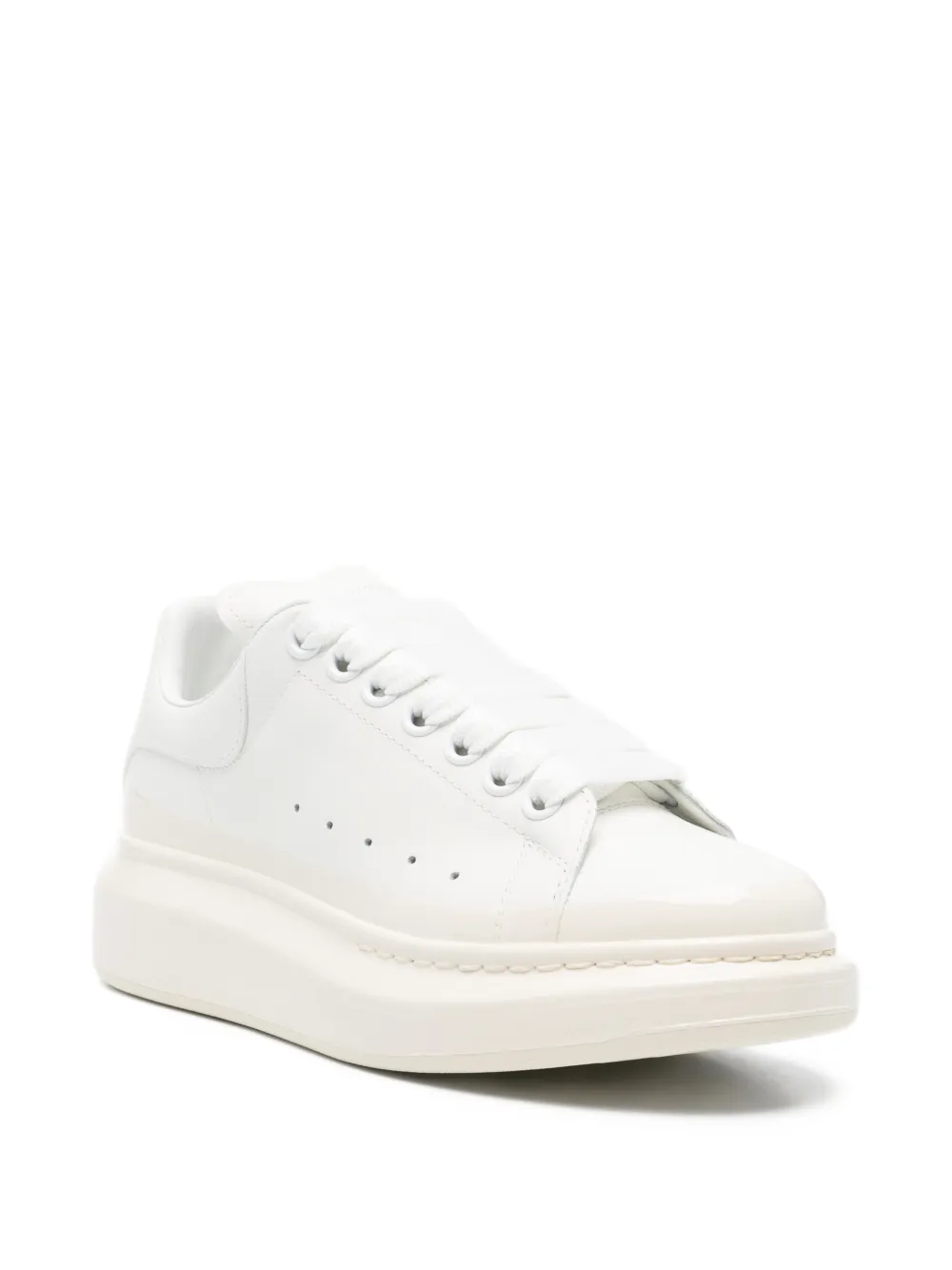  Alexander Mcqueen Lace-up Platform Sneakers - White 
