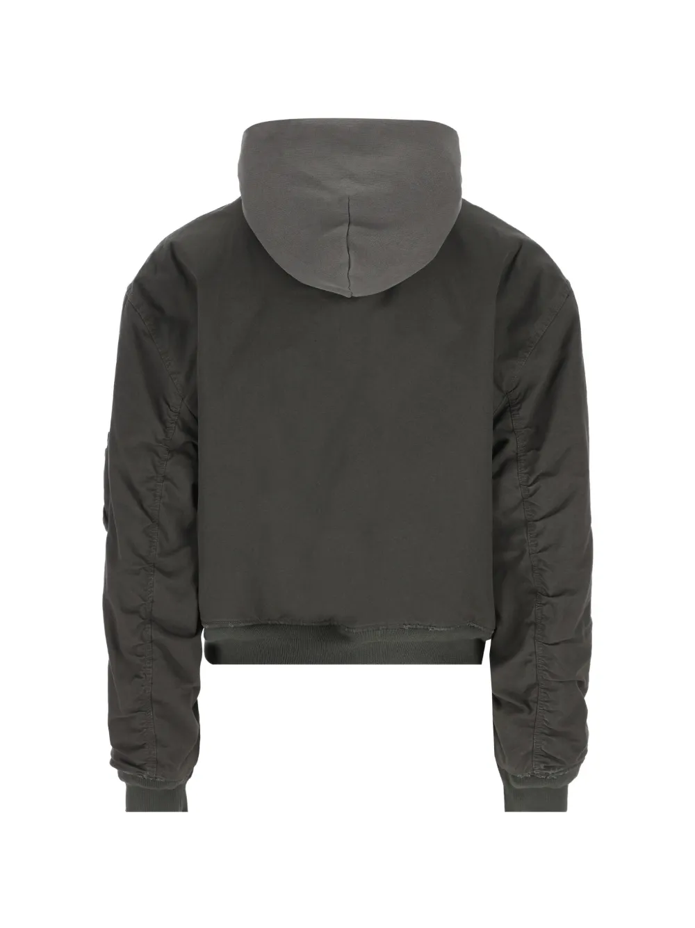  Balenciaga Hooded Bomber Jacket - Grey 