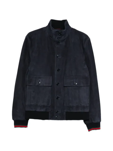 Gucci pocket leather jacket
