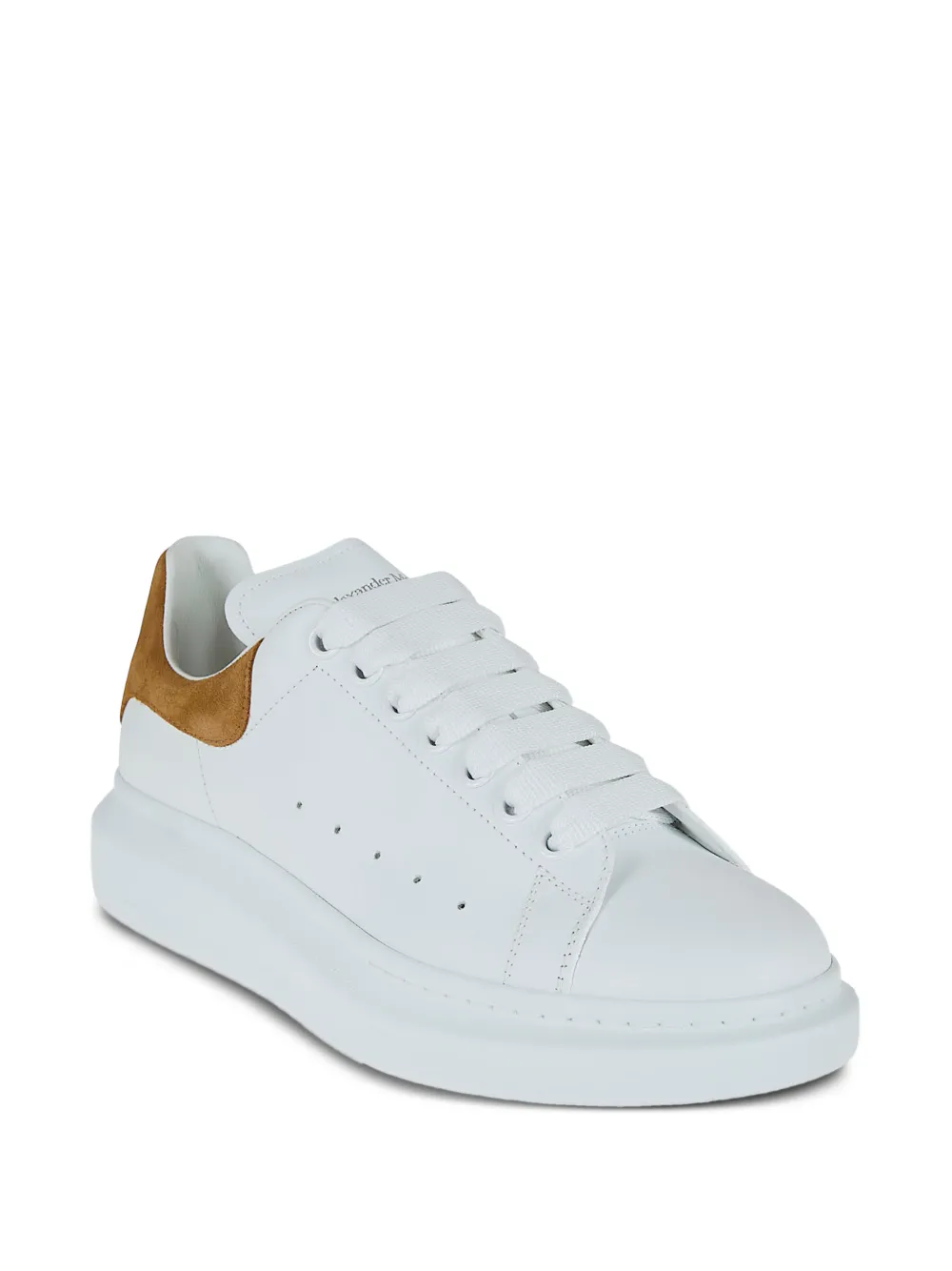  Alexander Mcqueen Oversized Suede-panel Sneakers - White 