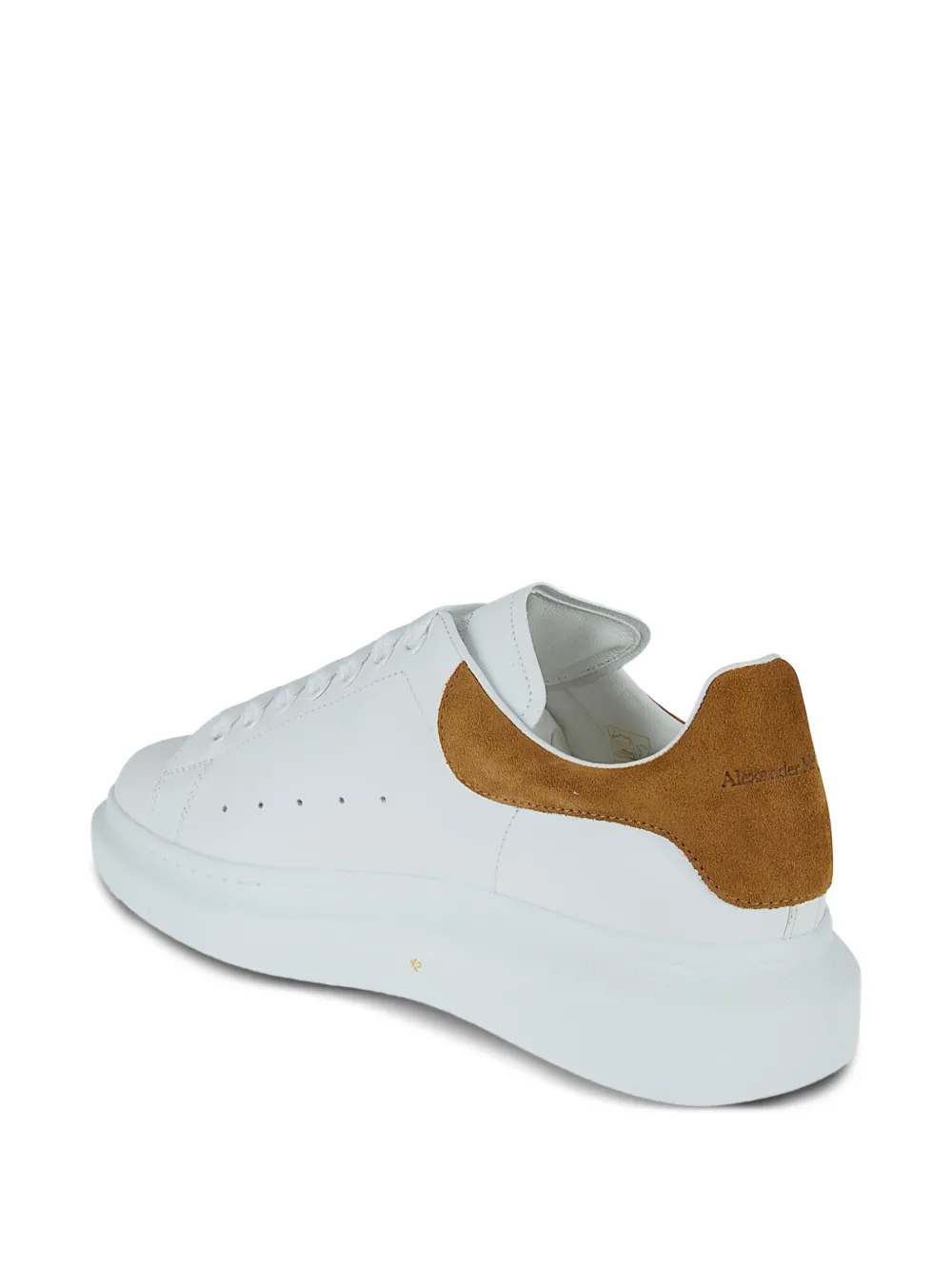  Alexander Mcqueen Oversized Suede-panel Sneakers - White 