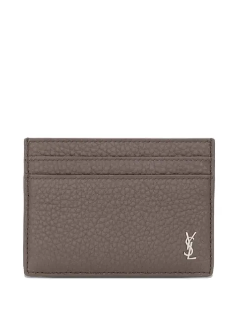 Saint Laurent logo leather cardholder