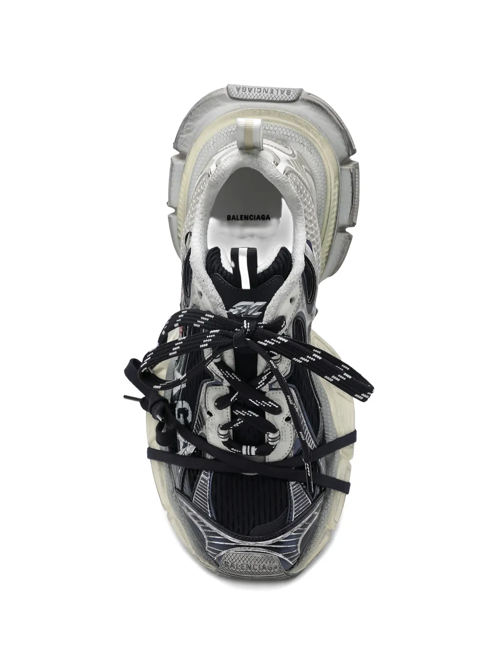 Balenciaga 3xl Split Logo panelled sneakers Wit