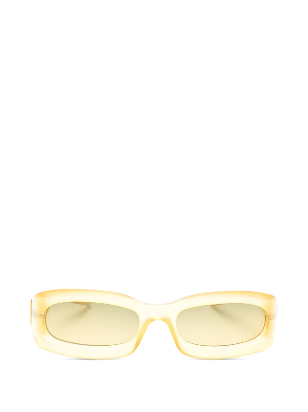 Fendi Pre-Owned 2000s rectangle-frame sunglasses - Giallo