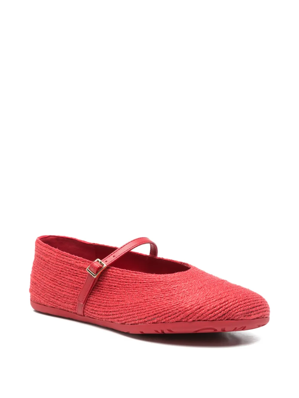 Palomitas By Paloma Barcelò raffia ballet flats Rood