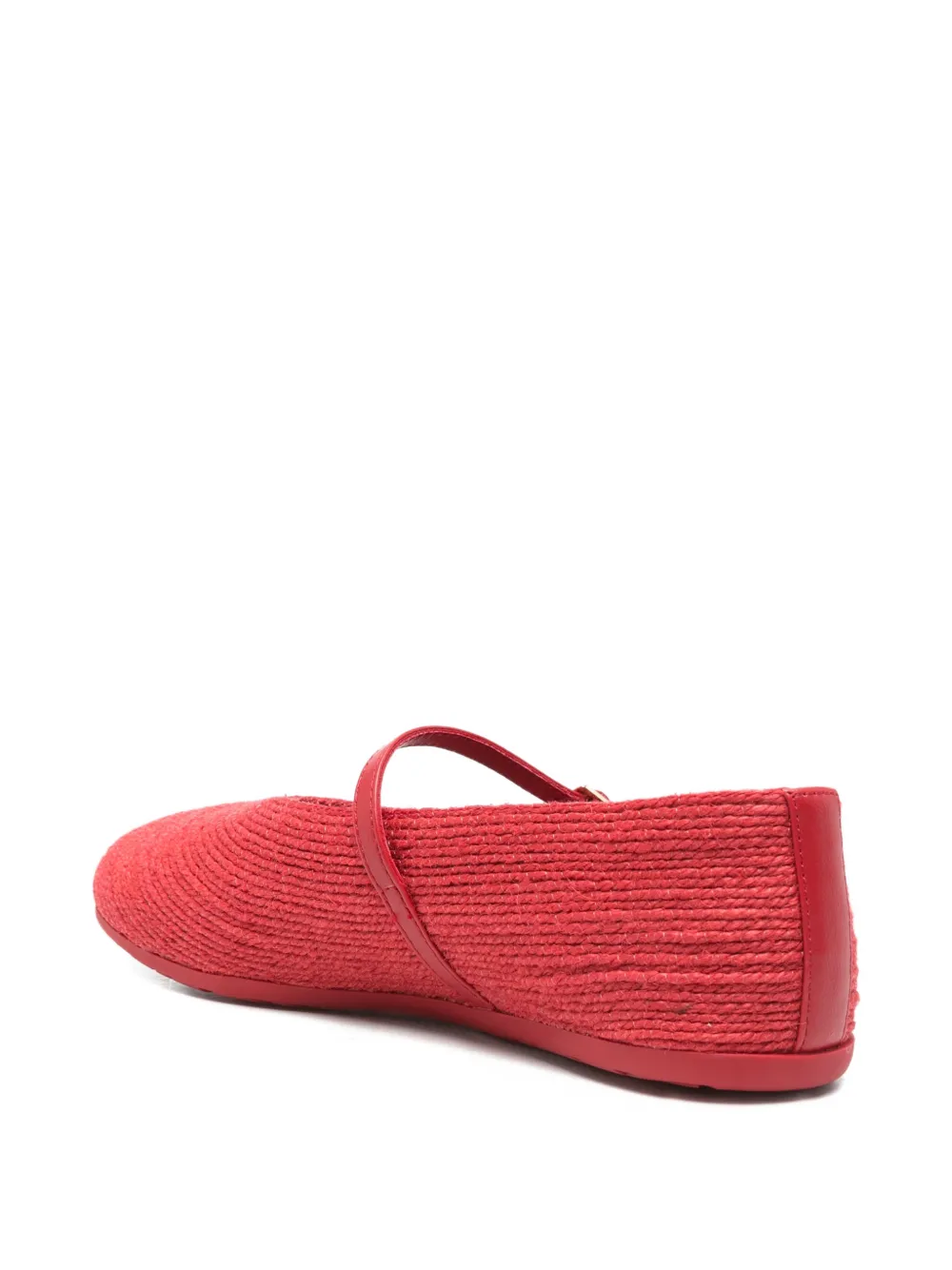 Palomitas By Paloma Barcelò raffia ballet flats Rood