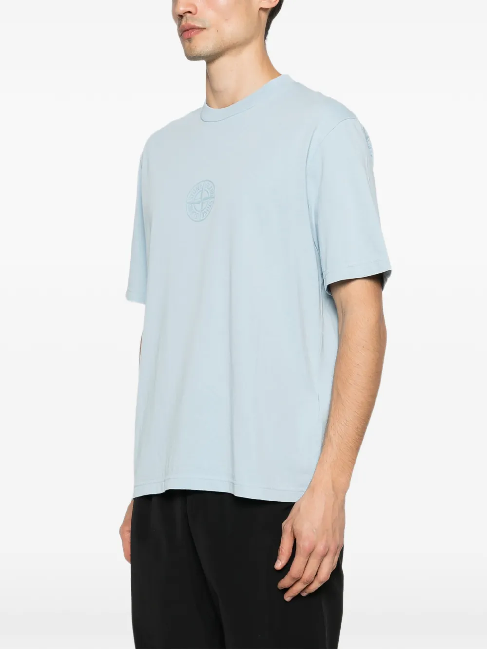 Stone Island 2100001 biologisch katoenen jersey T-shirt Blauw