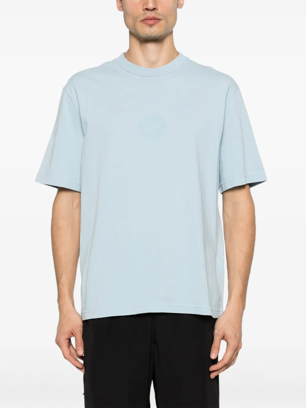 Stone Island 2100001 biologisch katoenen jersey T-shirt Blauw